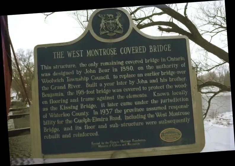 West Montrose Covered Bridge Kissing Bridge